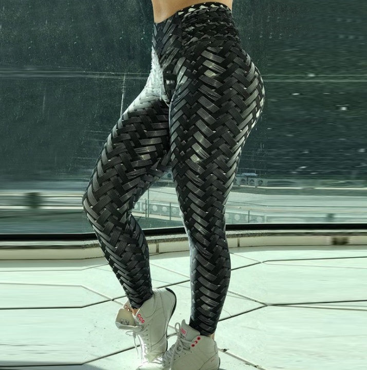 High-Waist Iron Snake Print Leggings