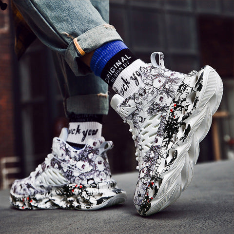 Designer Splatter Sneakers