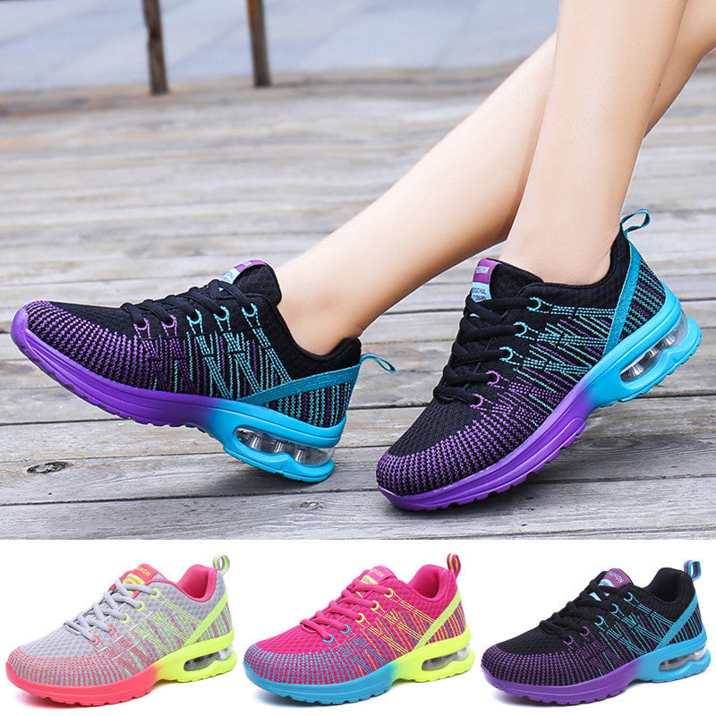 Colorful Lace-Up Athletic Sneakers