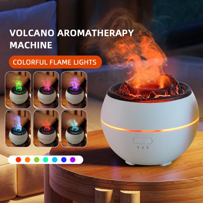 Colorful Volcano Flame Simulation Diffuser