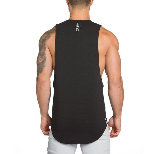 Long Sleeveless Bodybuilding Muscle Tank