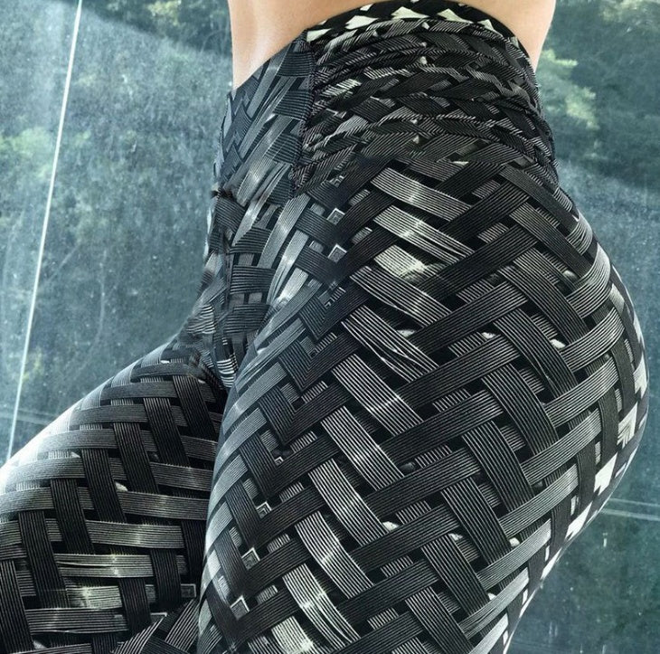 High-Waist Iron Snake Print Leggings