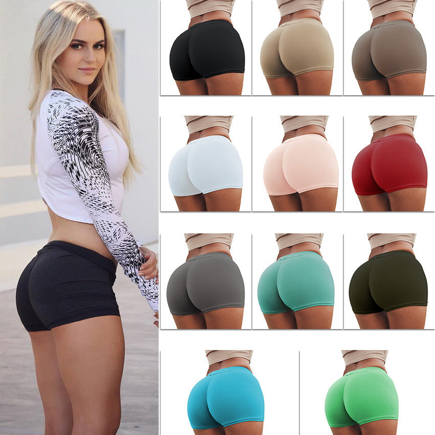 High-Waist Seamless Butt-Lifting Yoga Shorts