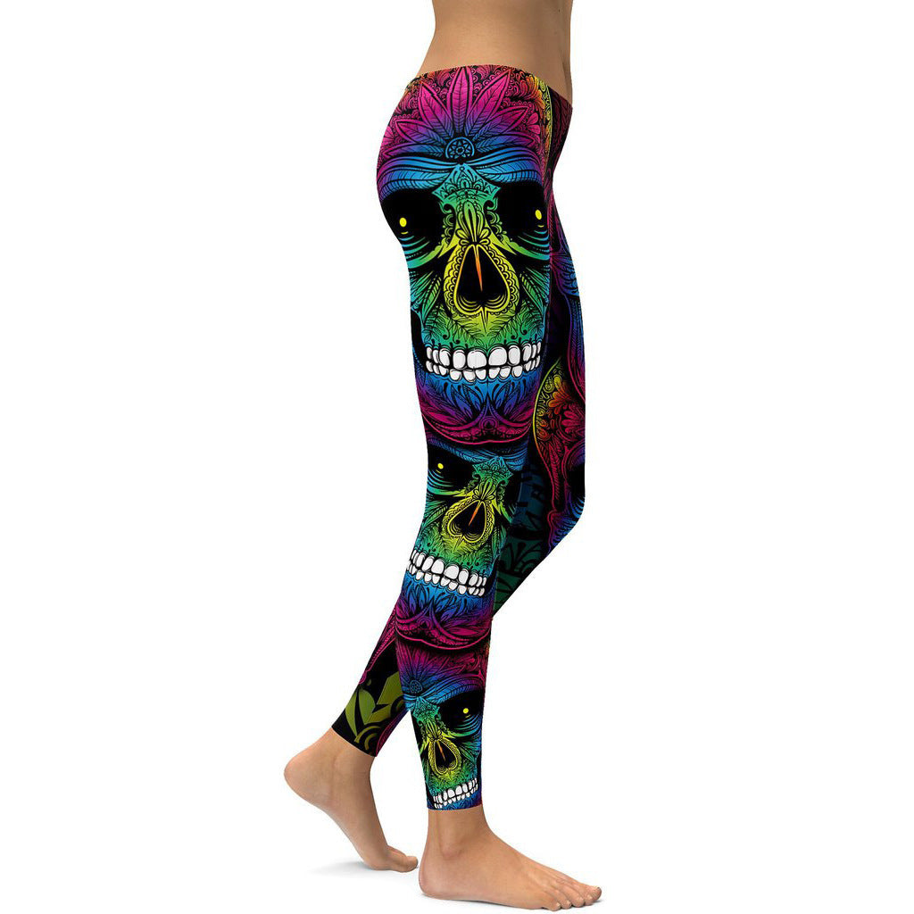 Rainbow Skull Leggings