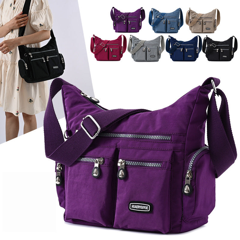 Multiple Pocket Waterproof Crossbody Bag