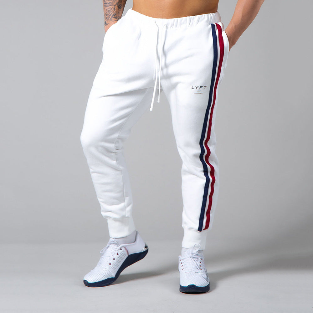 Workout Pants with Side Stripes