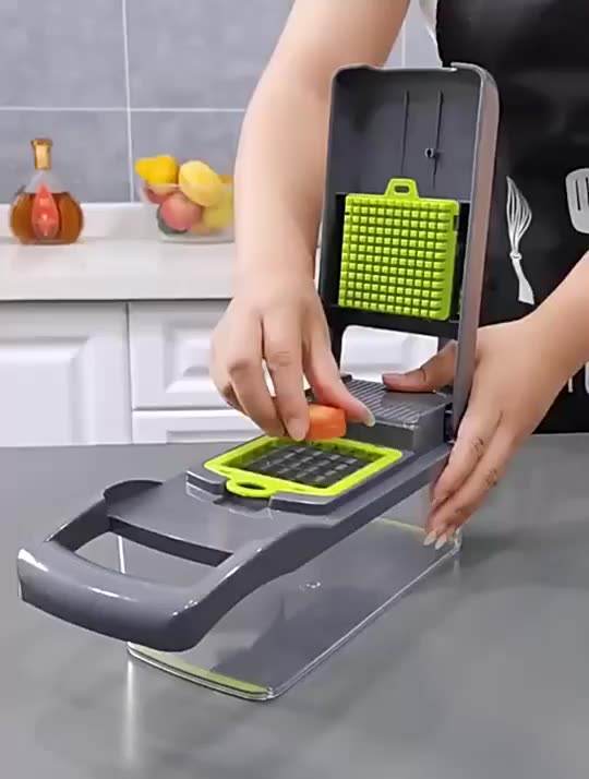 Twelve-in-One Manual Fruit and Vegetable Chopper