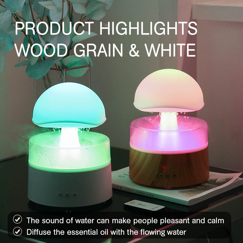 Colorful Rain Drop Simulation Mushroom Diffuser